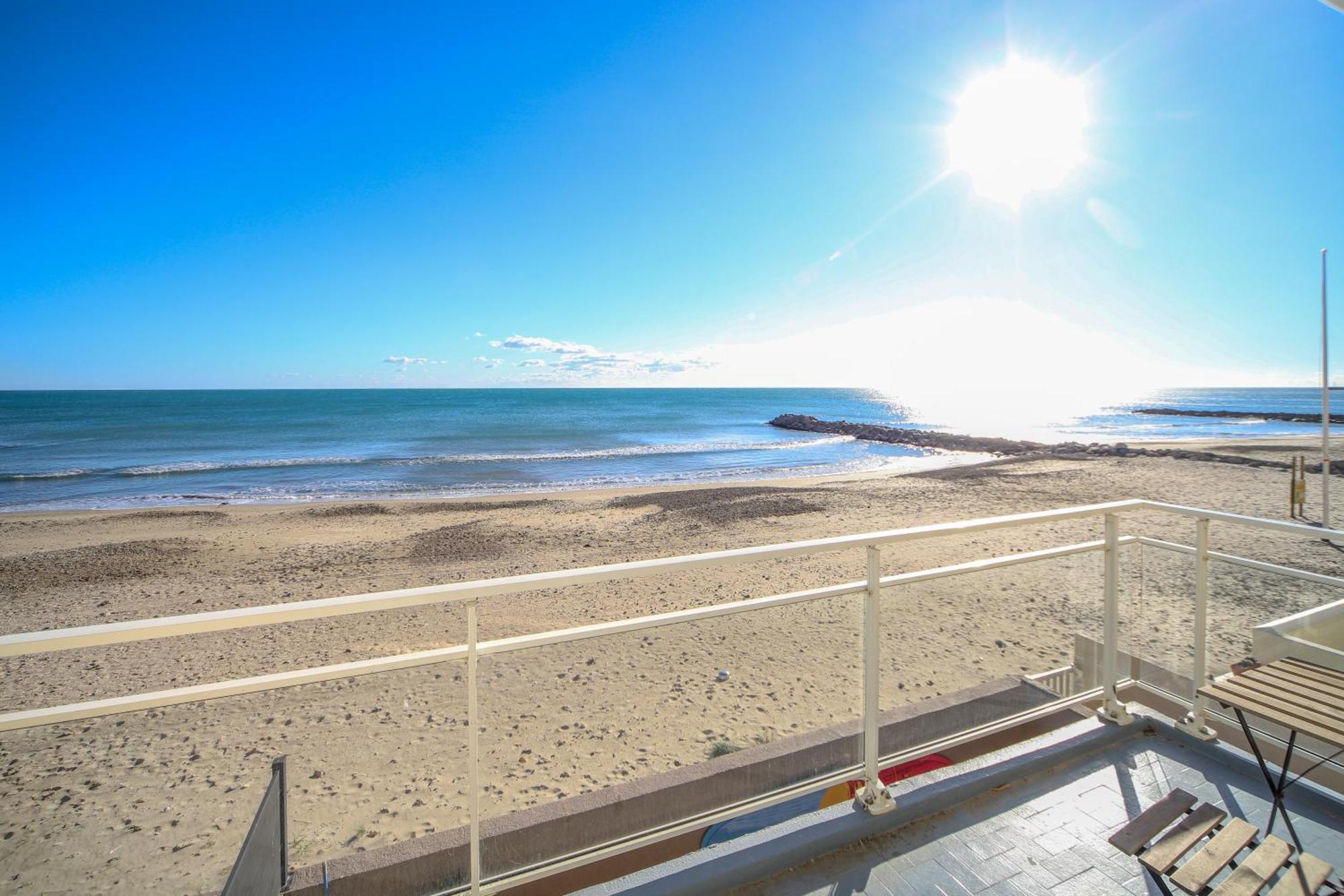 T3 Somptuosa 1 Ere Ligne Vue Mer Palavas 외부 사진